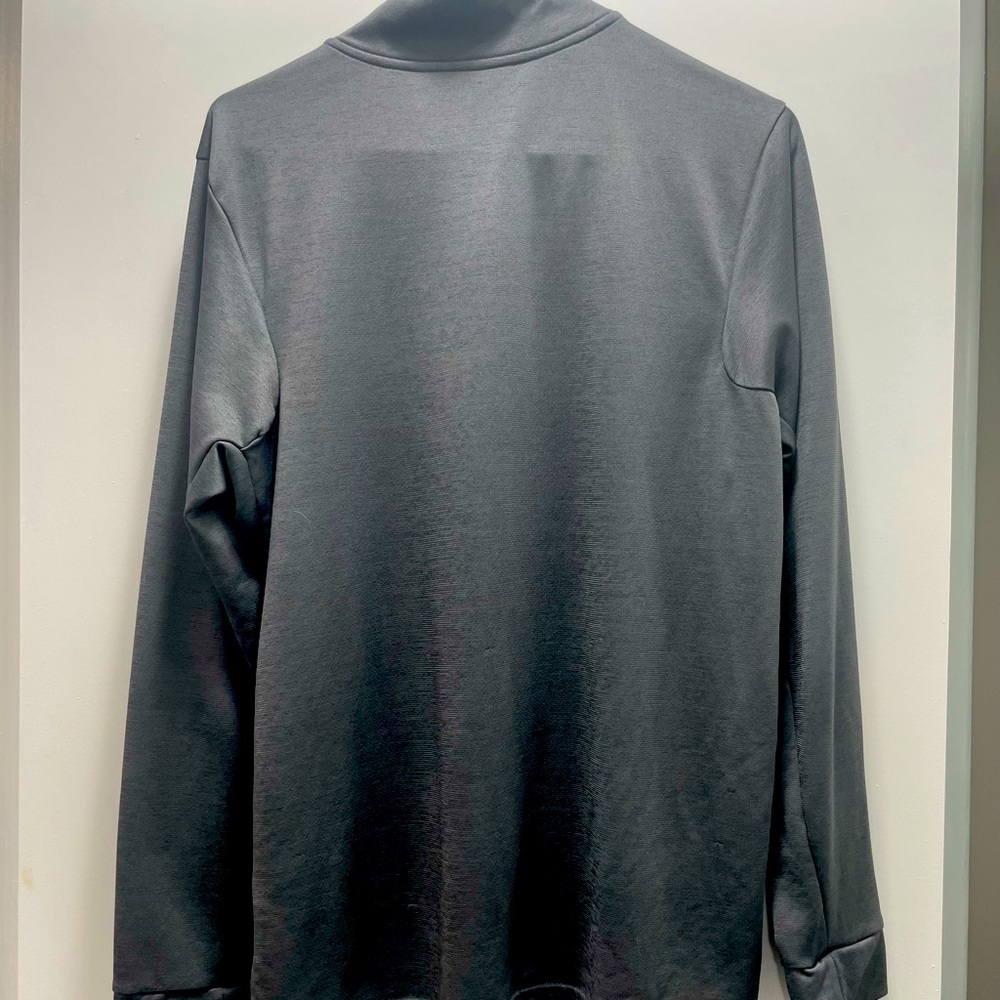 NIKE Dri-Fit Grey Long Sleeve Quarter Zip - Picture 2 of 2